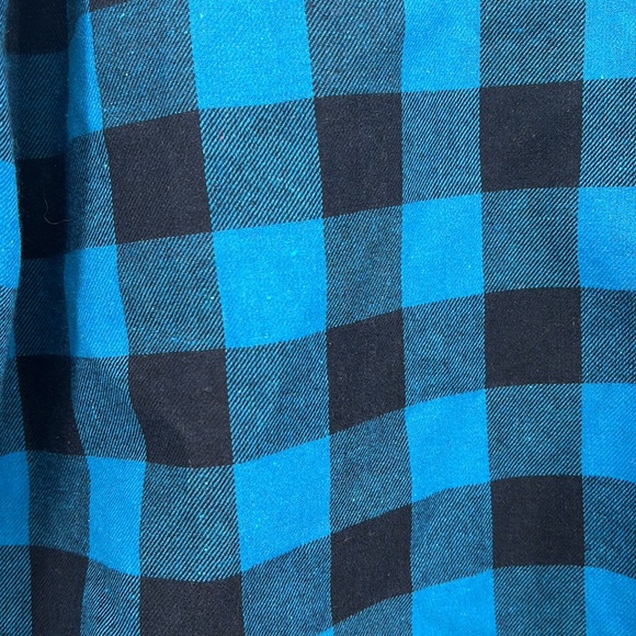 Abollria blue black plaid womens flannel size 2XL - Picture 7 of 9